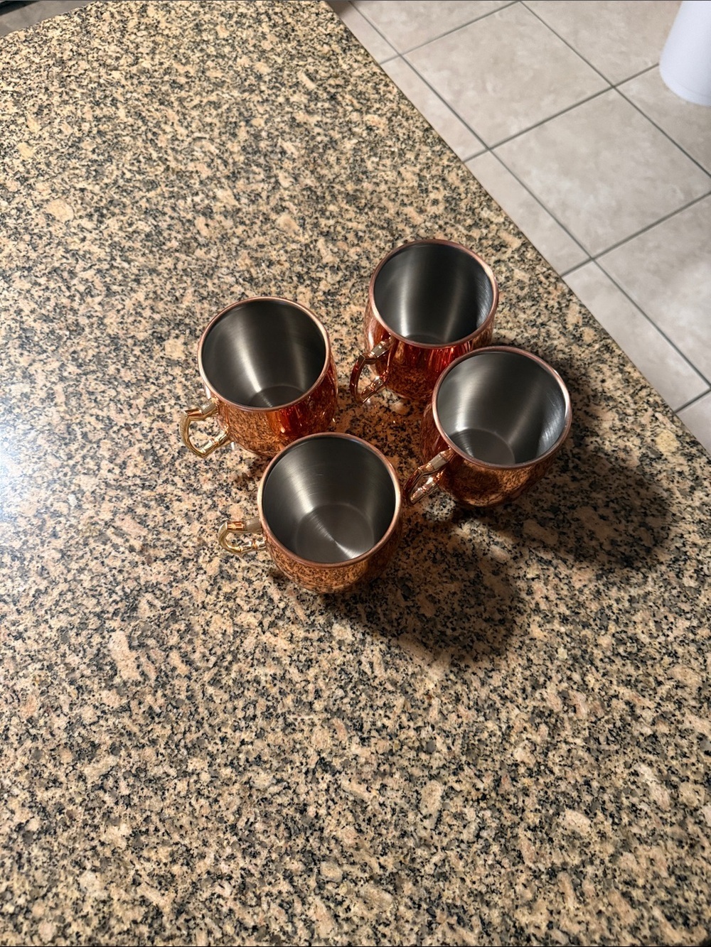 Set of 4 Copper Moscow Mule Mugs